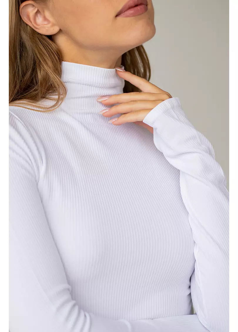 Водолазка в рубчик FLEX LONGSLEEVE POWER (білий)