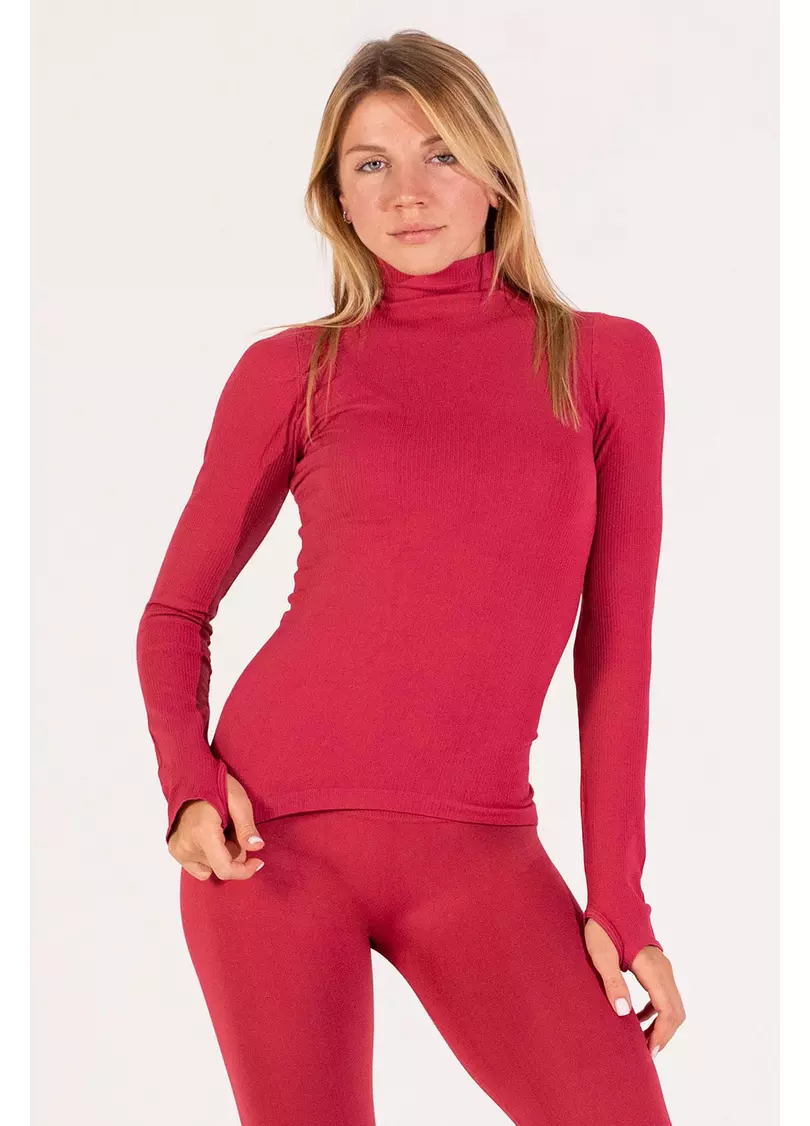 Водолазка в рубчик FLEX LONGSLEEVE POWER (червоний)