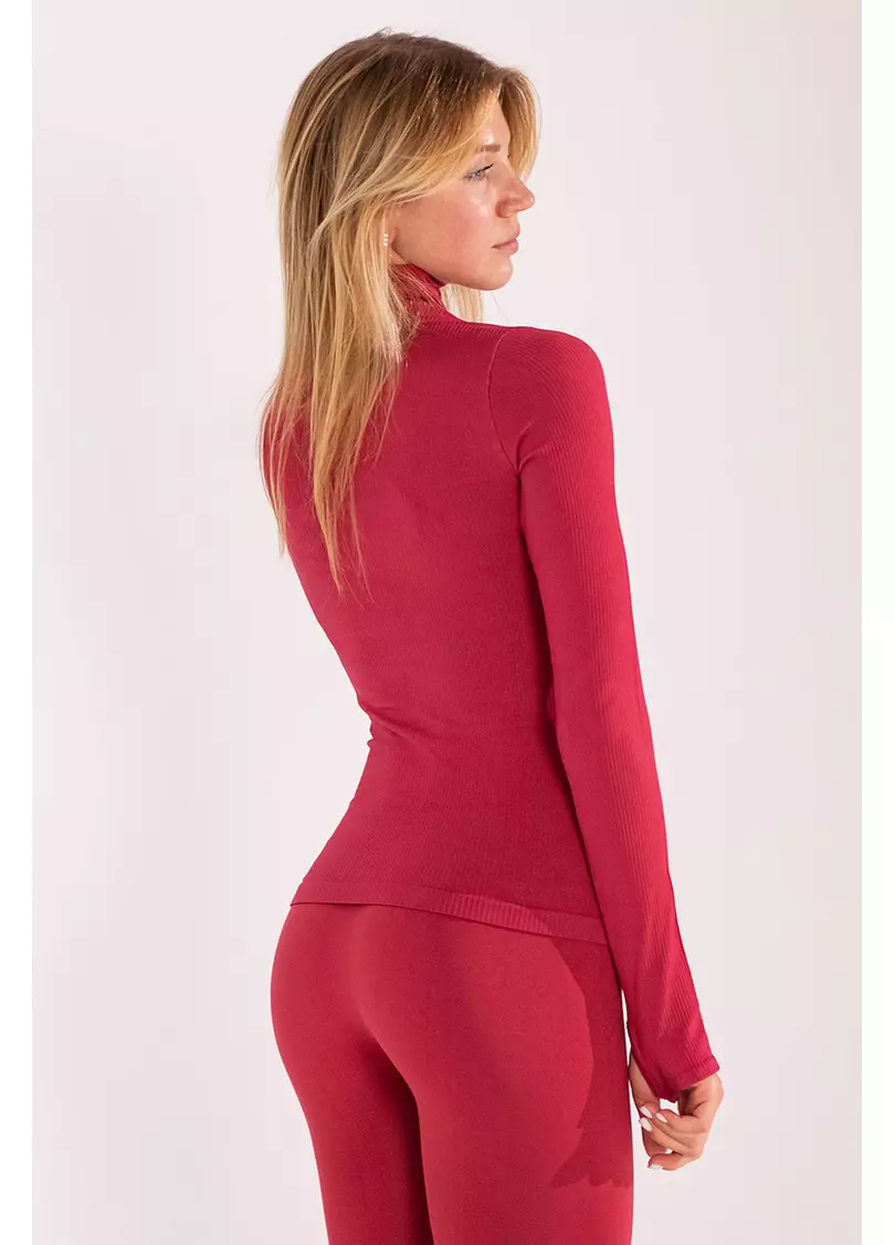 Водолазка в рубчик FLEX LONGSLEEVE POWER (червоний)