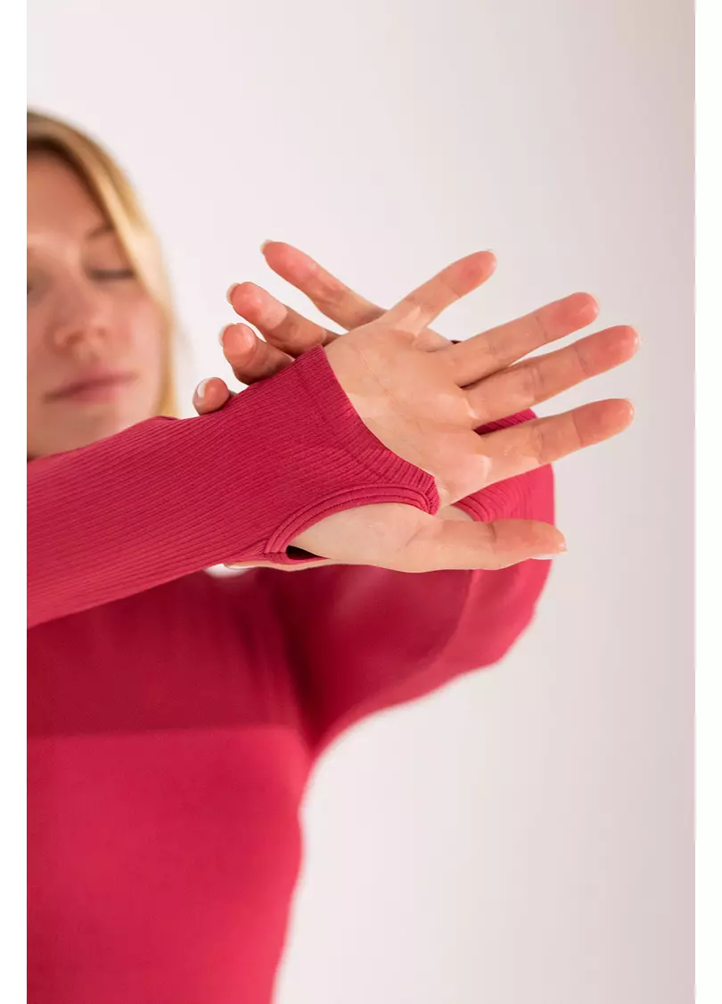 Водолазка в рубчик FLEX LONGSLEEVE POWER (червоний)