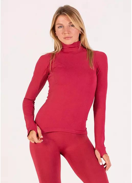 Водолазка в рубчик FLEX LONGSLEEVE POWER winterberry (червоний)