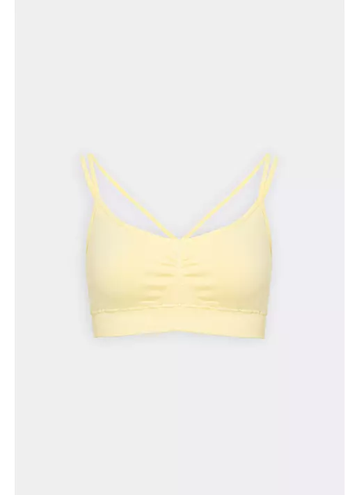 Топ з перехресними бретелями FLEX TOP ACTIVE (жовтий)