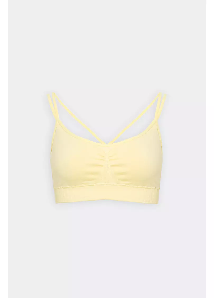 Топ з перехресними бретелями FLEX TOP ACTIVE (жовтий)