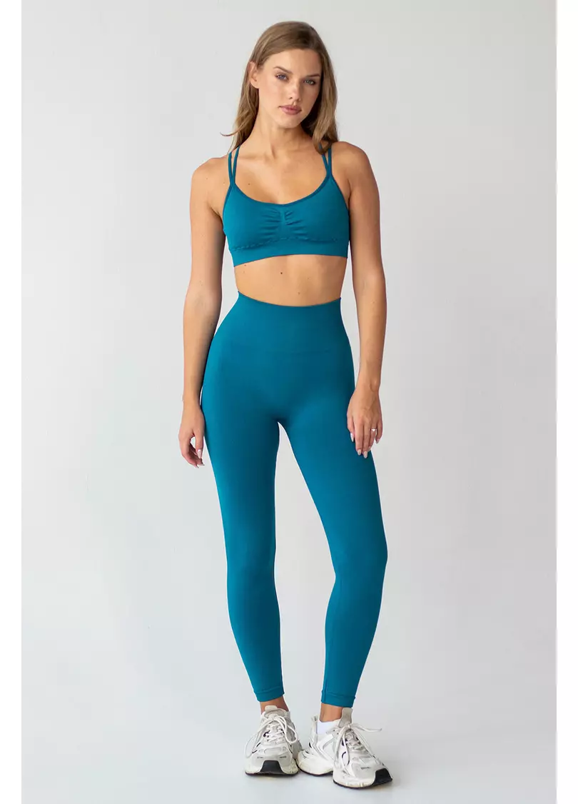 Топ з перехресними бретелями FLEX TOP ACTIVE (синій)