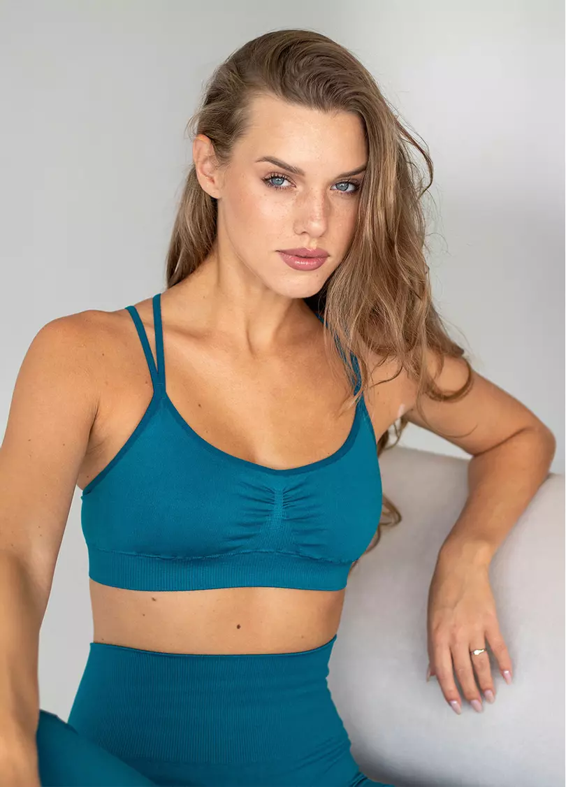 Топ з перехресними бретелями FLEX TOP ACTIVE lyons blue (синій)