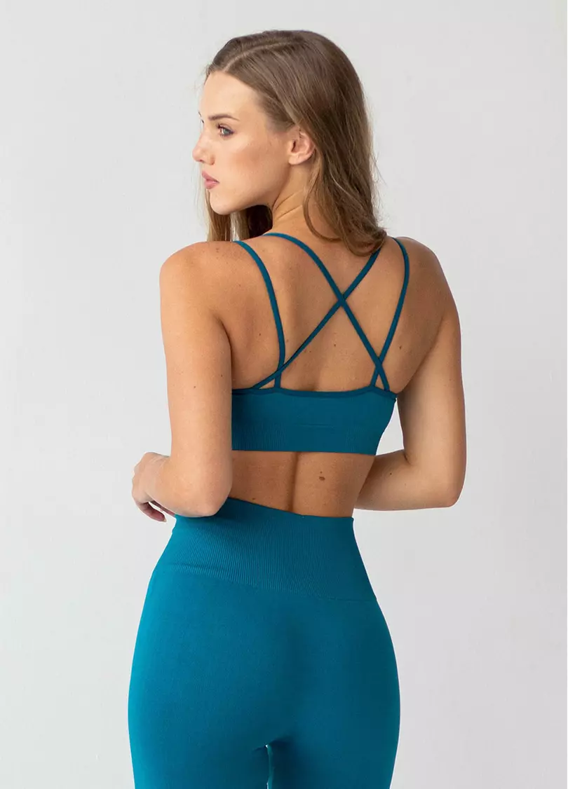 Топ з перехресними бретелями FLEX TOP ACTIVE lyons blue (синій)
