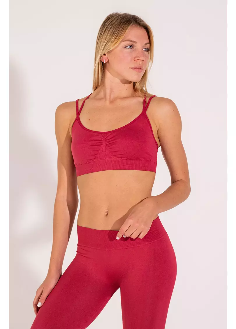 Топ з перехресними бретелями FLEX TOP ACTIVE (червоний)