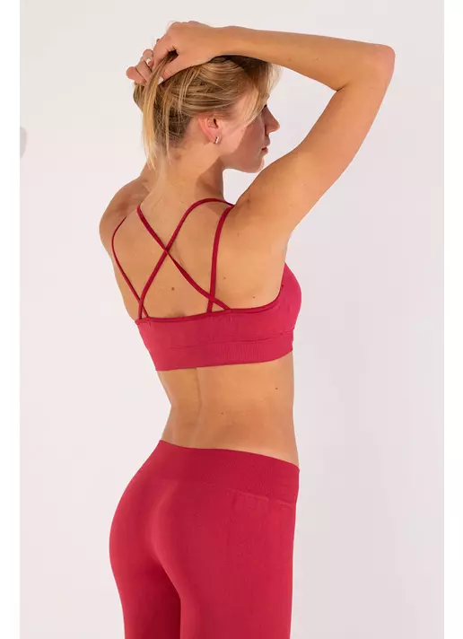 Топ з перехресними бретелями FLEX TOP ACTIVE (червоний)