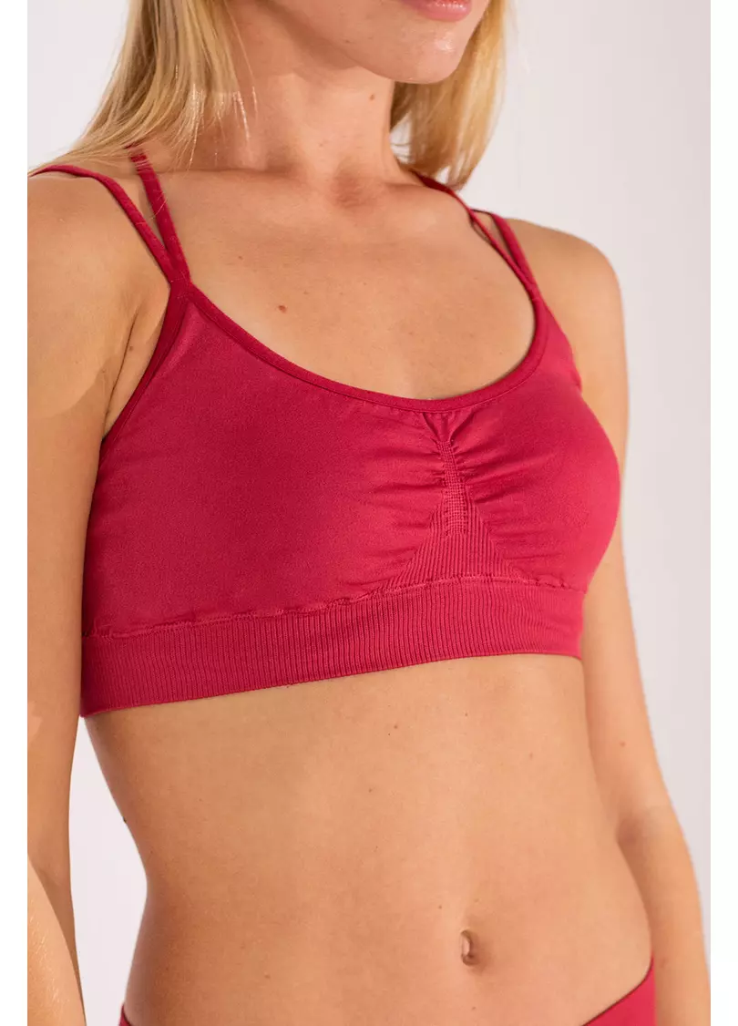 Топ з перехресними бретелями FLEX TOP ACTIVE (червоний)