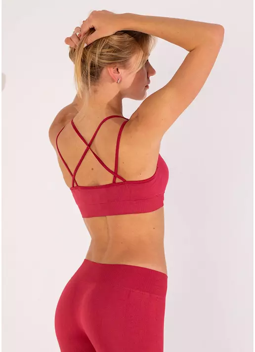 Топ з перехресними бретелями FLEX TOP ACTIVE winterberry (червоний)