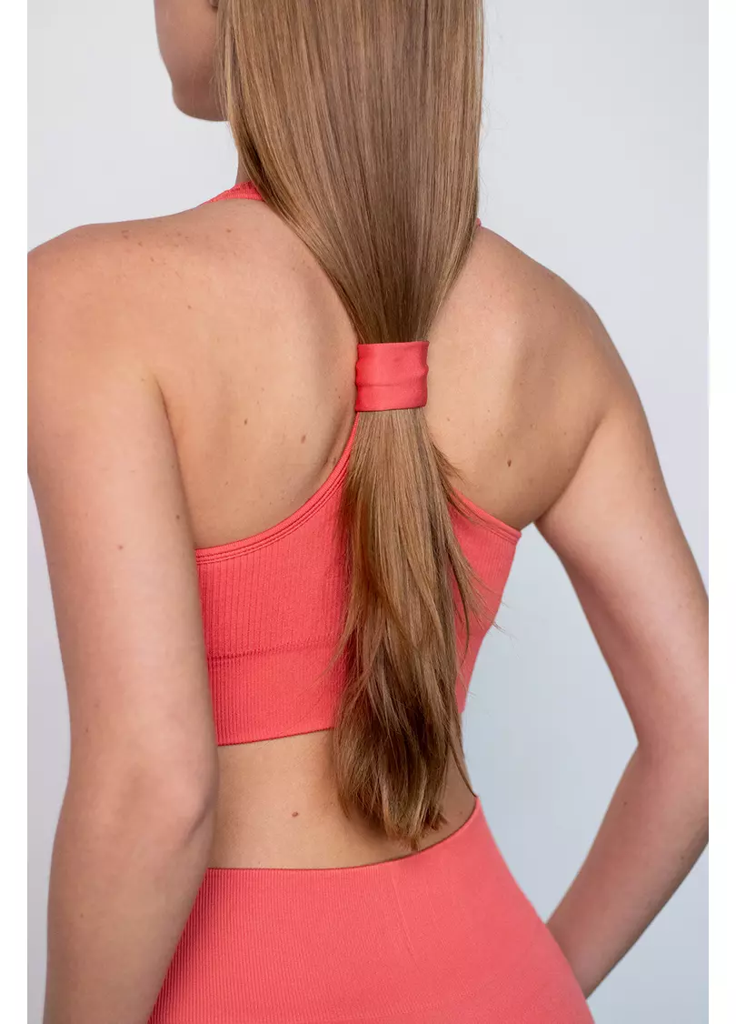 Топ в рубчик FLEX TOP Cut-Out Fit (помаранчевий)