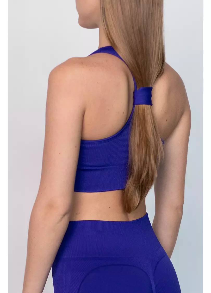 Топ в рубчик FLEX TOP Cut-Out Fit (синій)