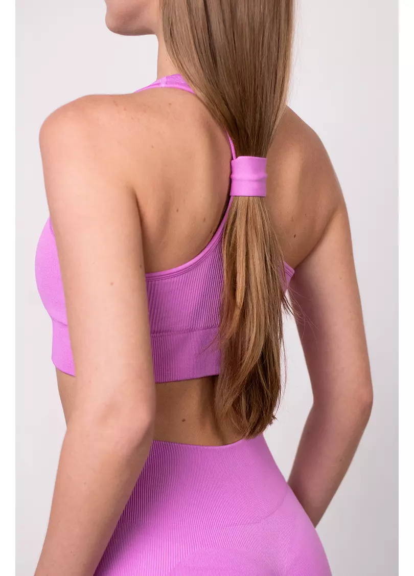 Топ в рубчик FLEX TOP Cut-Out Fit (рожевий)