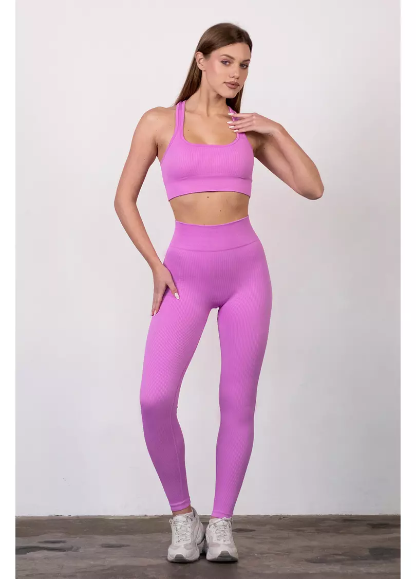 Топ в рубчик FLEX TOP Cut-Out Fit (рожевий)