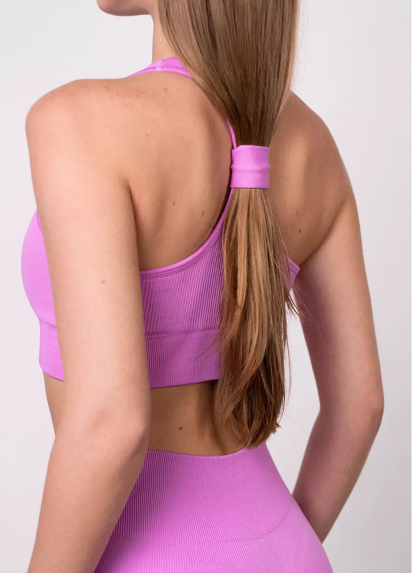 Топ в рубчик FLEX TOP Cut-Out Fit ultra pink (рожевий)