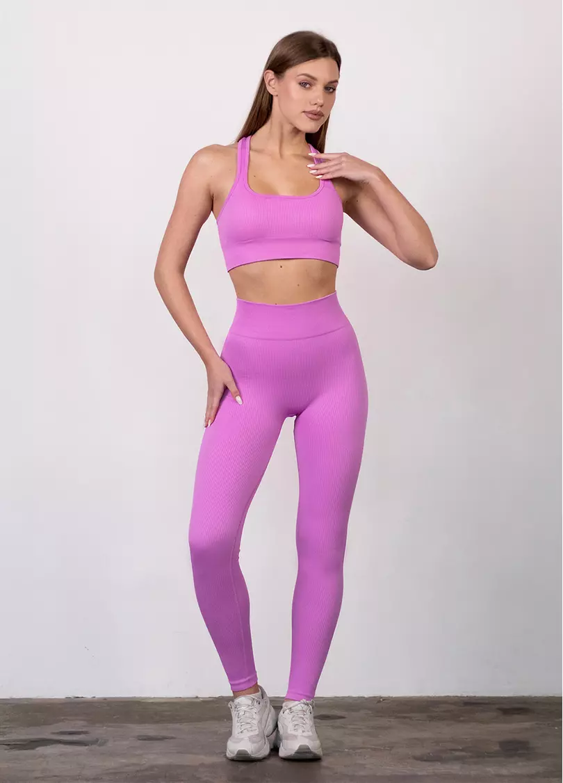 Топ в рубчик FLEX TOP Cut-Out Fit ultra pink (рожевий)