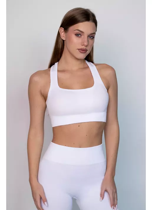 Топ в рубчик FLEX TOP Cut-Out Fit (білий)