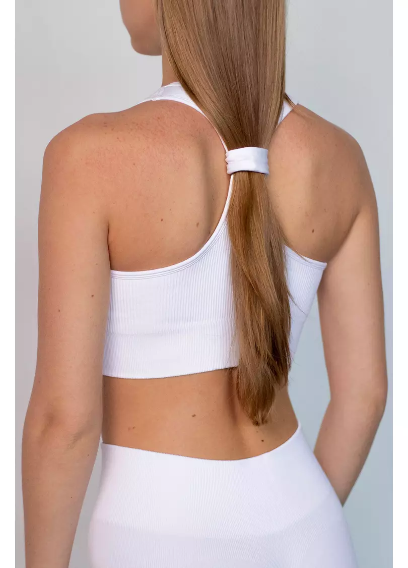 Топ в рубчик FLEX TOP Cut-Out Fit (білий)