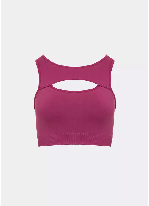 Топ з акцентними вирізами FLEX TOP ENERGY (рожевий)