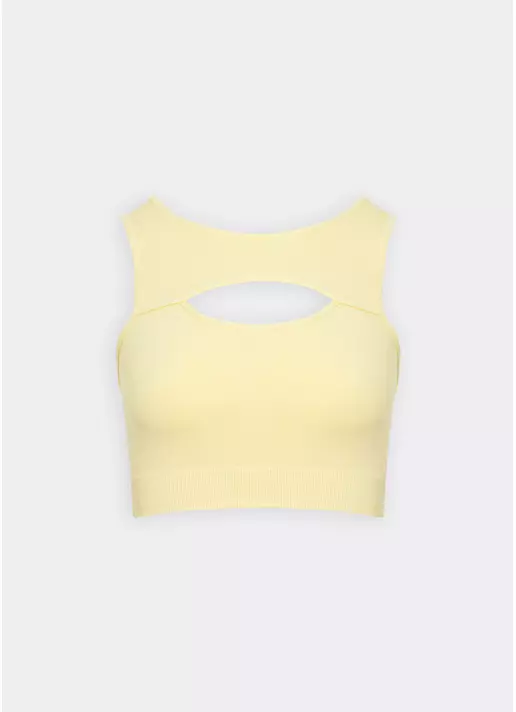 Топ з акцентними вирізами FLEX TOP ENERGY (жовтий)