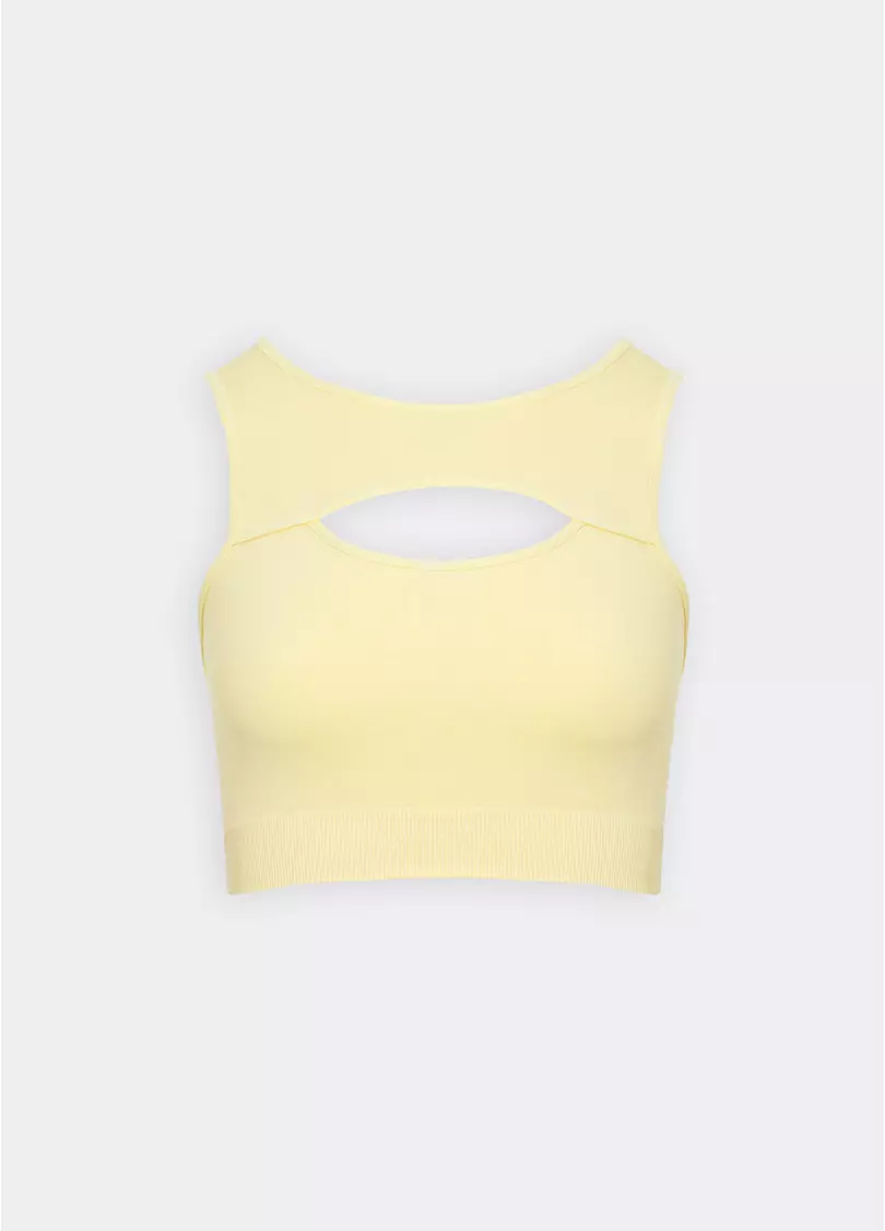 Топ з акцентними вирізами FLEX TOP ENERGY (жовтий)