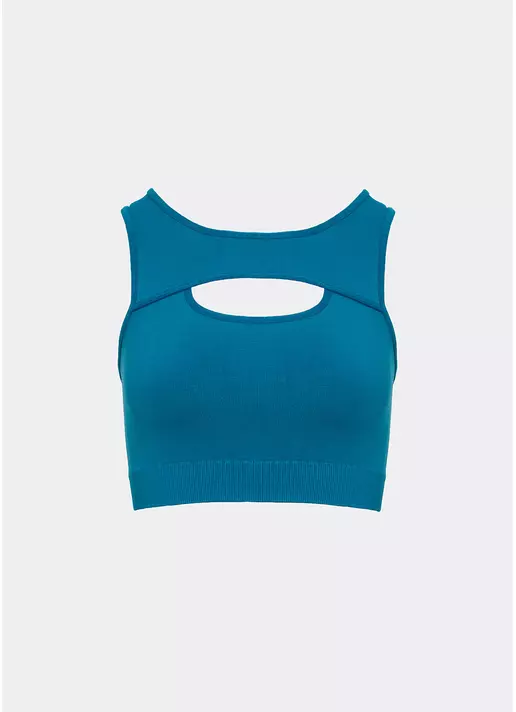 Топ з акцентними вирізами FLEX TOP ENERGY (синій)