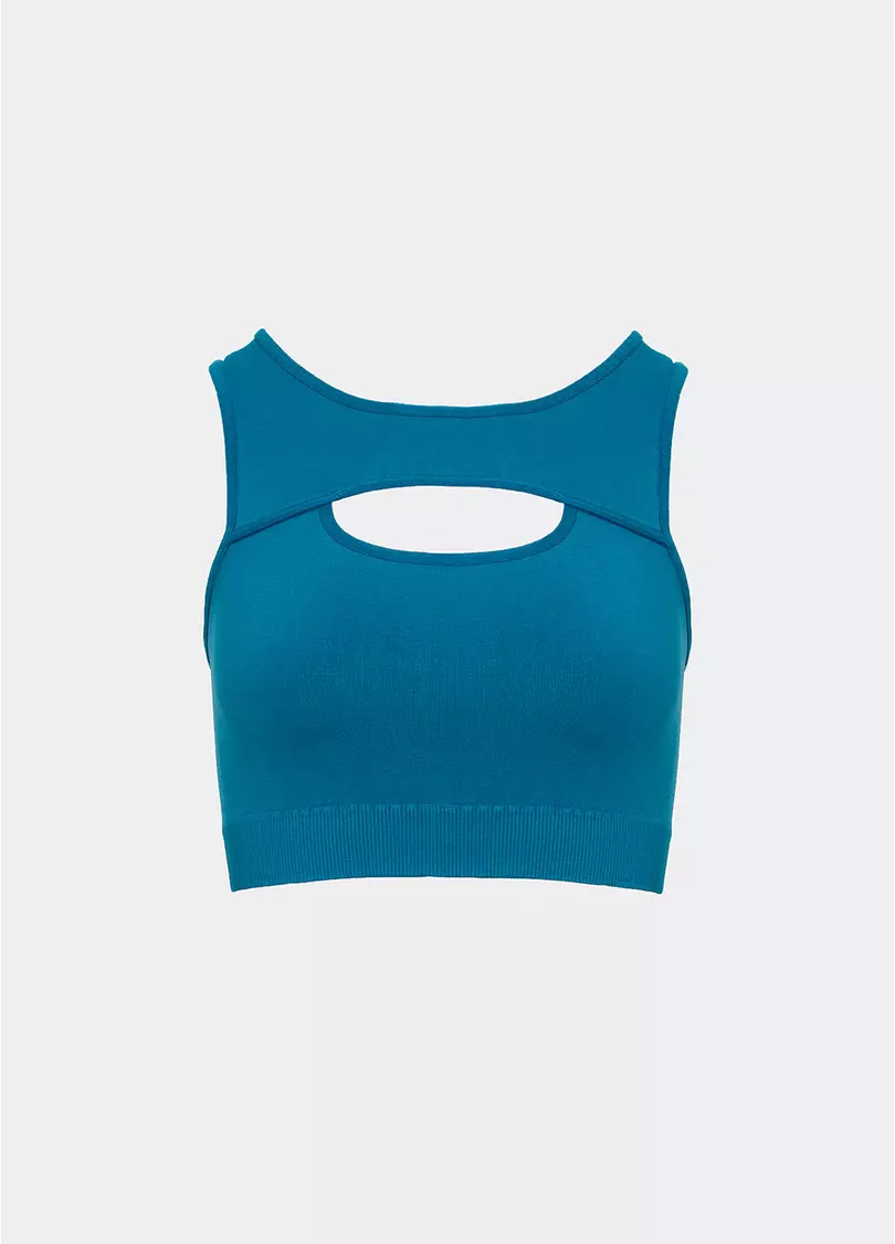 Топ з акцентними вирізами FLEX TOP ENERGY (синій)