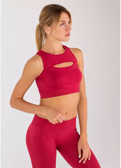Топ з акцентними вирізами FLEX TOP ENERGY (червоний)