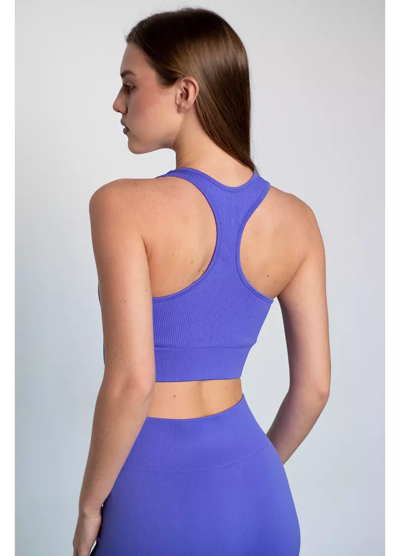 Спортивний топ на блискавці FLEX TOP Zip-Up Active (синій)