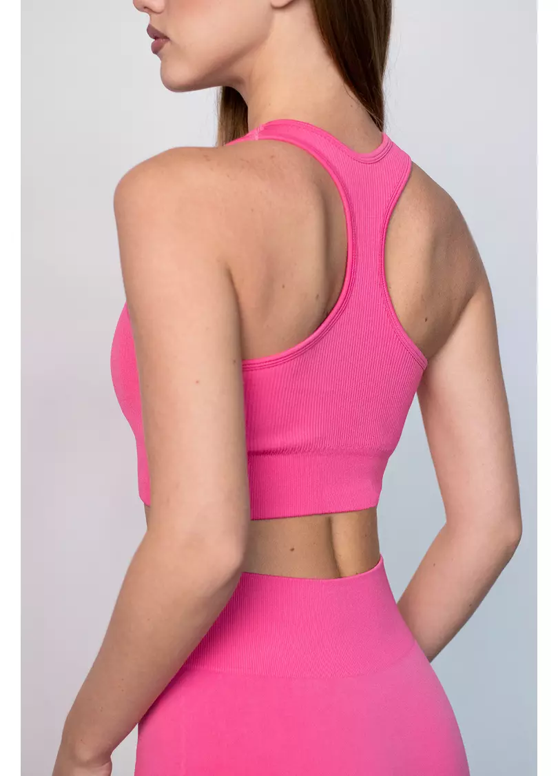 Спортивний топ на блискавці FLEX TOP Zip-Up Active (рожевий)