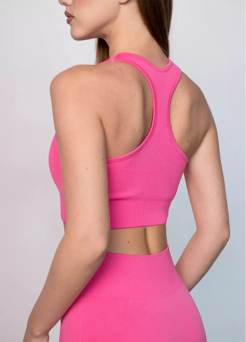 Спортивний топ на блискавці FLEX TOP Zip-Up Active raspberry (рожевий)