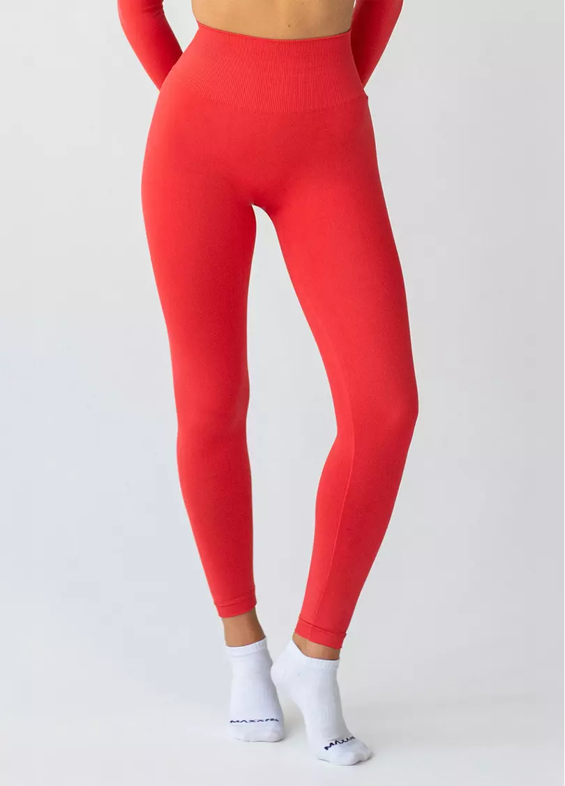 Легінси з широким поясом FLEXING LEGGINGS ACTIVE (червоний)