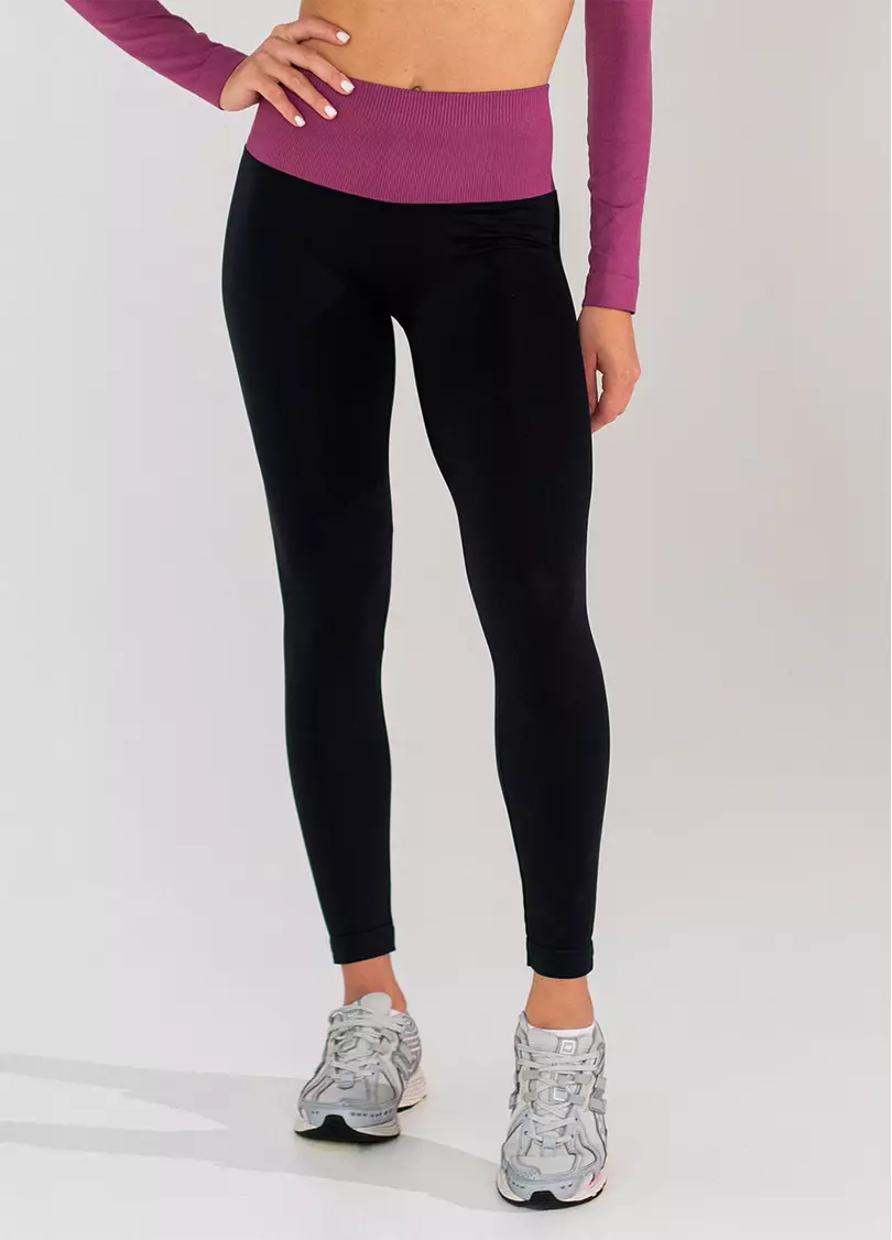 Легінси з пуш-ап FLEXING LEGGINGS GLAM (чорний/рожевий)