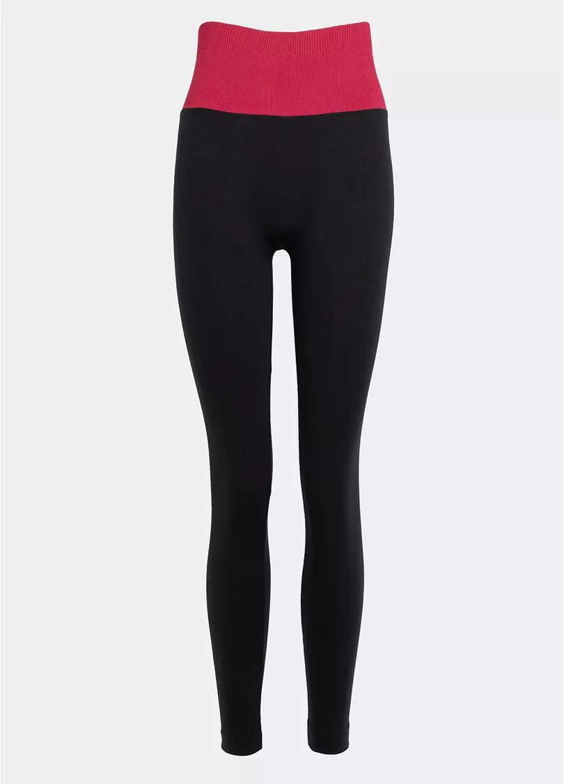 Легінси з пуш-ап FLEXING LEGGINGS GLAM (чорний/червоний)