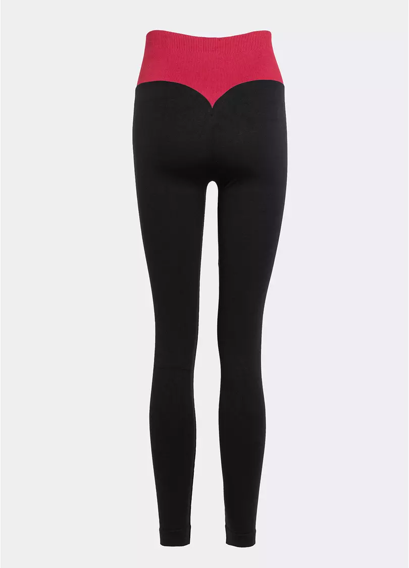 Легінси з пуш-ап FLEXING LEGGINGS GLAM (чорний/червоний)