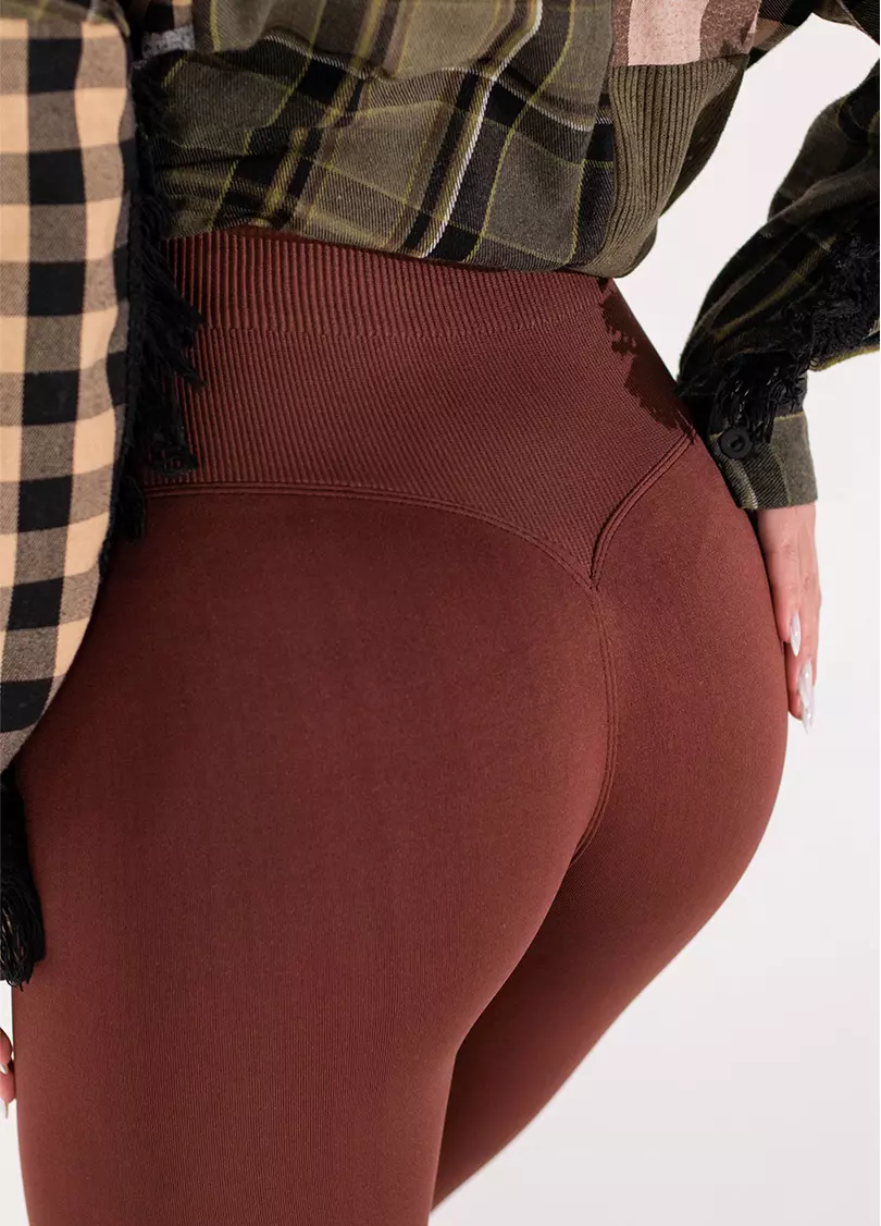 Легінси з пуш-ап FLEXING LEGGINGS GLAM (коричневий)