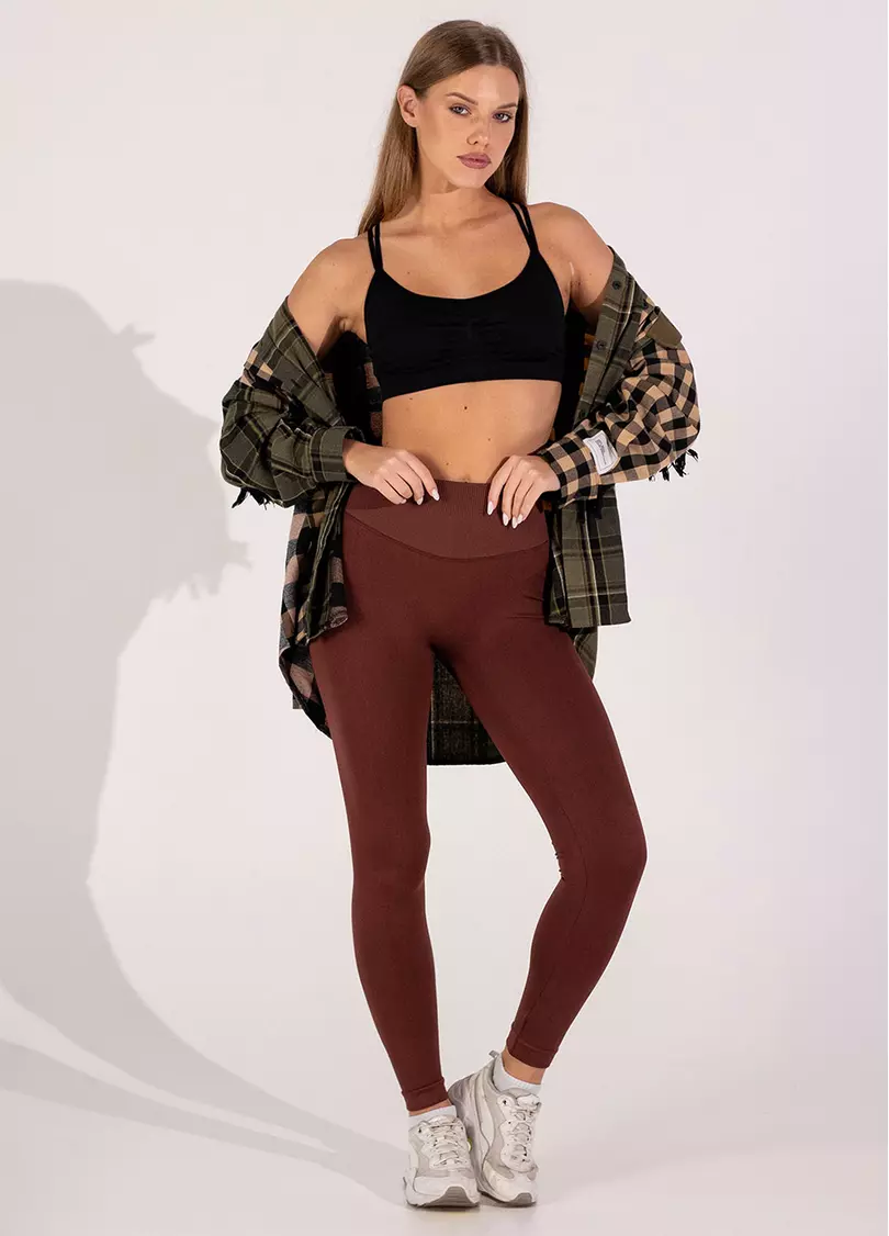 Легінси з пуш-ап FLEXING LEGGINGS GLAM (коричневий)