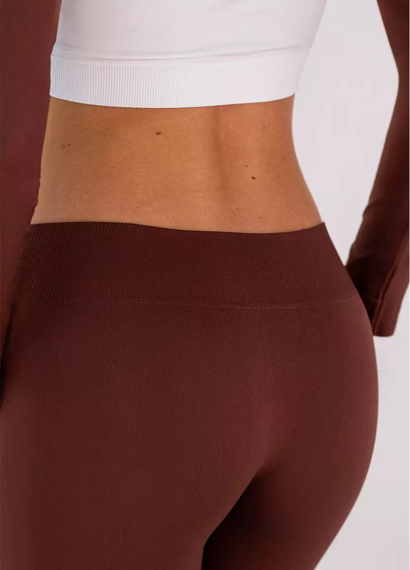 Леггинсы-клеш с низкой посадкой FLEXING LEGGINGS JIVE (коричневый)