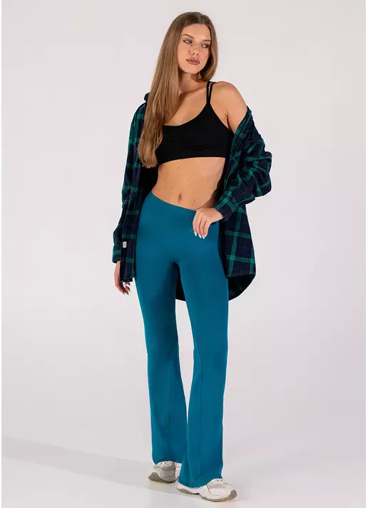 Леггинсы-клеш с низкой посадкой FLEXING LEGGINGS JIVE (синий)