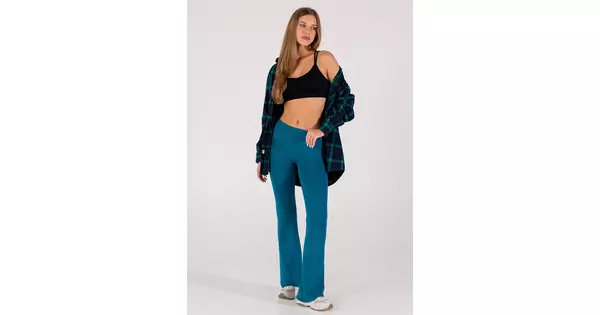 Леггинсы-клеш с низкой посадкой FLEXING LEGGINGS JIVE (синий