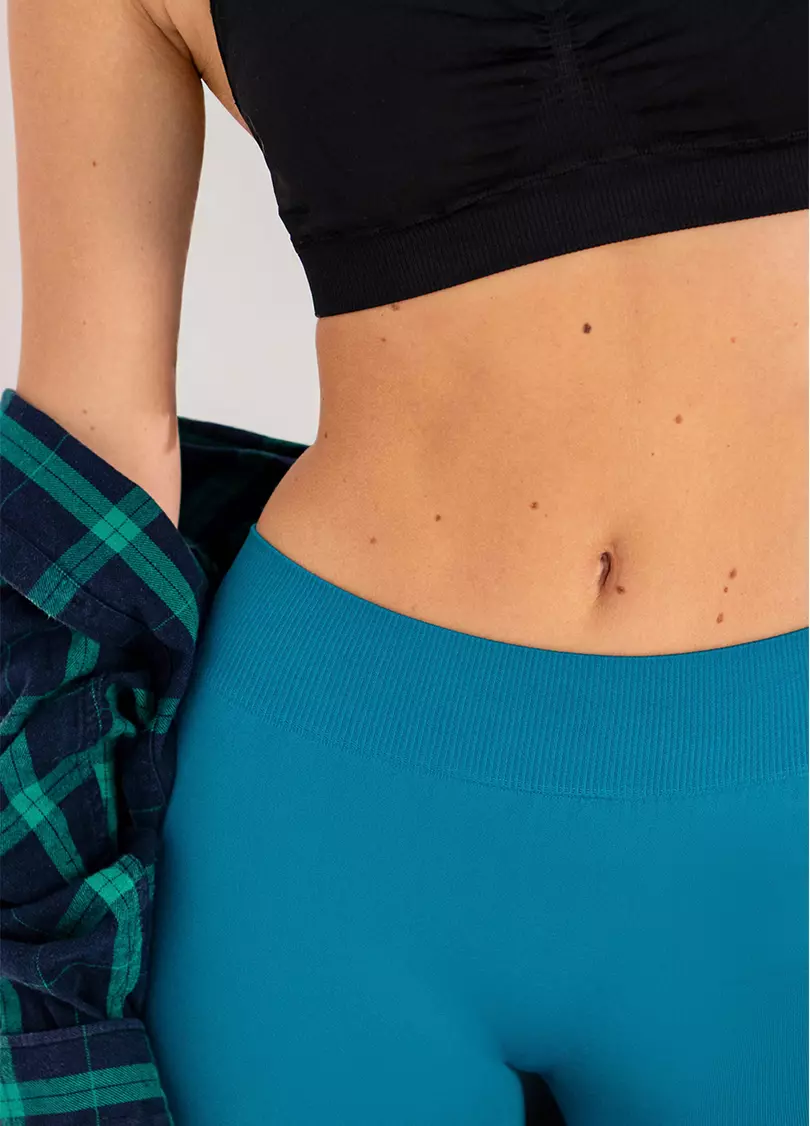 Леггинсы-клеш с низкой посадкой FLEXING LEGGINGS JIVE (синий)