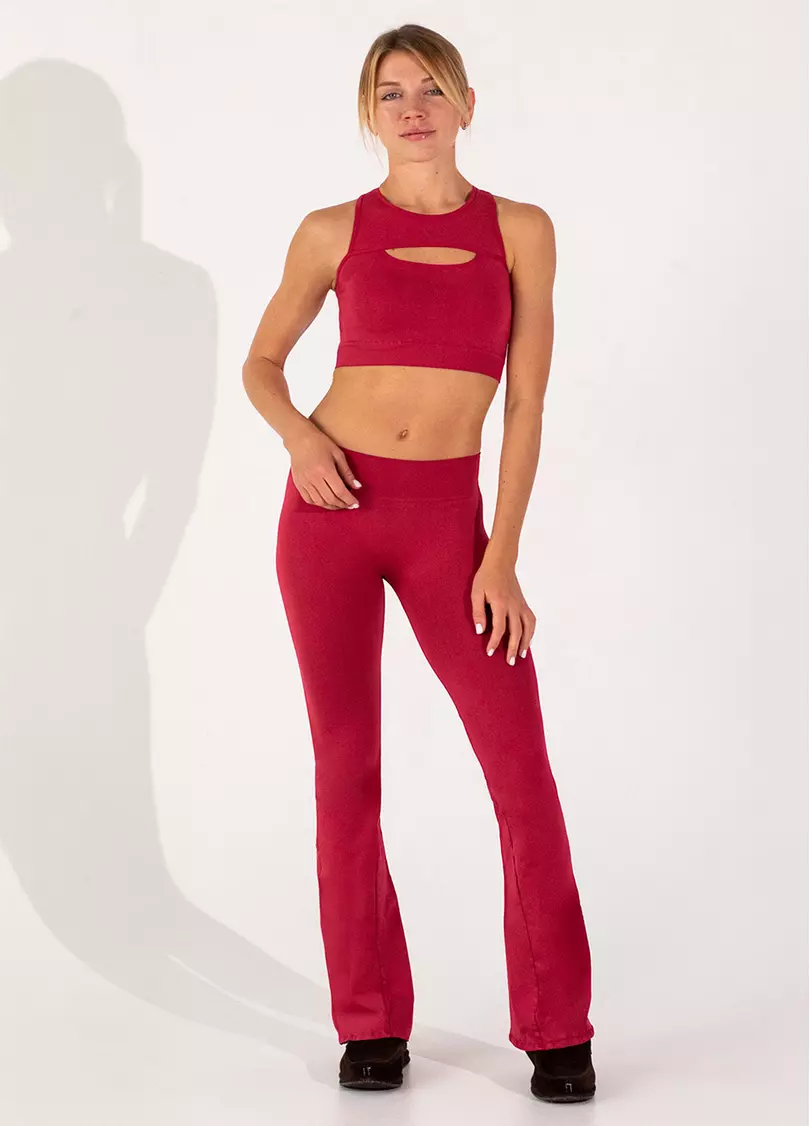 Леггинсы-клеш с низкой посадкой FLEXING LEGGINGS JIVE (красный)