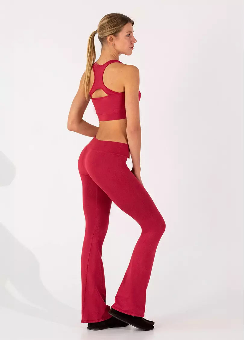 Леггинсы-клеш с низкой посадкой FLEXING LEGGINGS JIVE (красный)