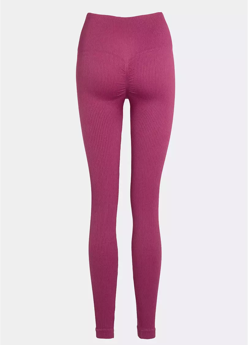 Легінси в рубчик FLEXING LEGGINGS POWER (рожевий)