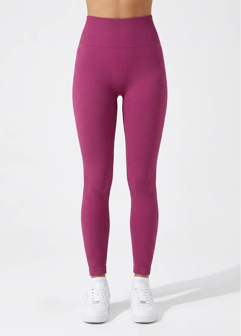 Легінси в рубчик FLEXING LEGGINGS POWER domsor (рожевий)