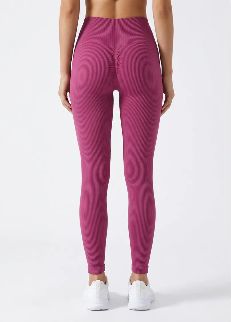 Легінси в рубчик FLEXING LEGGINGS POWER domsor (рожевий)