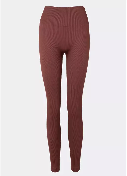 Леггинсы в рубчик FLEXING LEGGINGS POWER (коричневый)