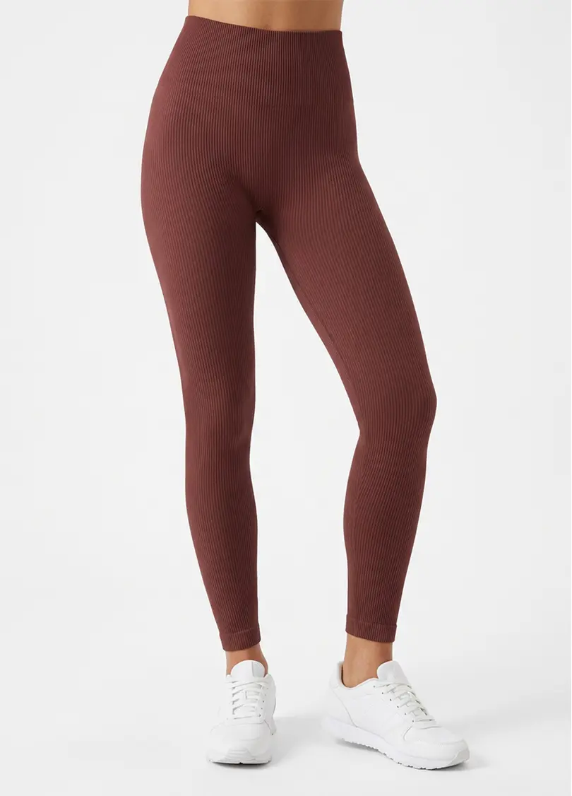 Легінси в рубчик FLEXING LEGGINGS POWER hot chocolate (коричневий)