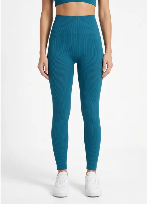 Леггинсы в рубчик FLEXING LEGGINGS POWER lyons blue (синий)