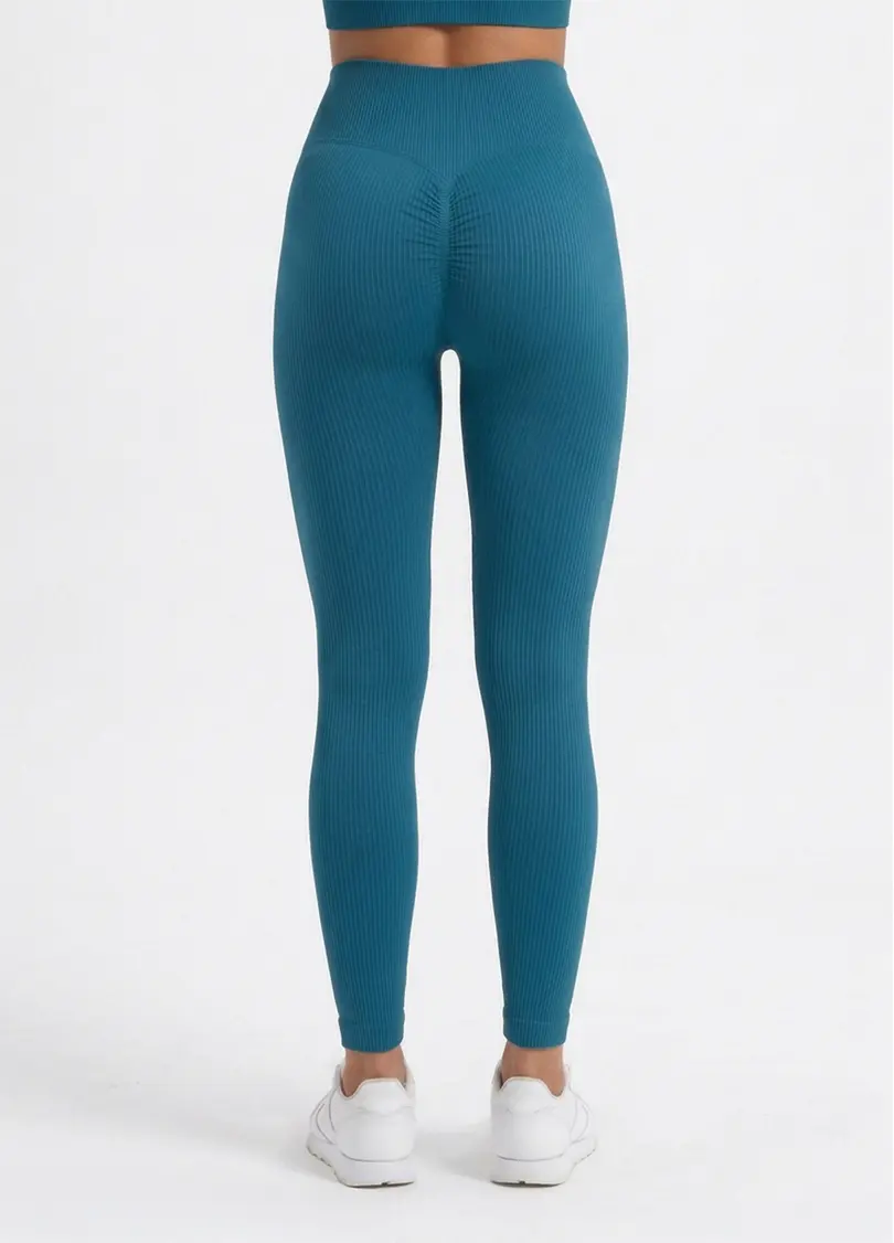 Легінси в рубчик FLEXING LEGGINGS POWER lyons blue (синій)